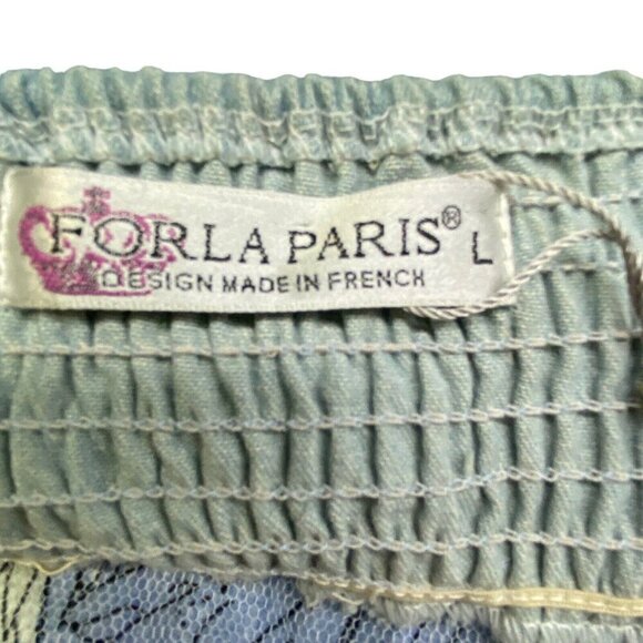 FORLA PARIS Mini Dress NWT Spaghetti Straps Sundress Flowy Multicolor L 65-5 - Picture 8 of 16